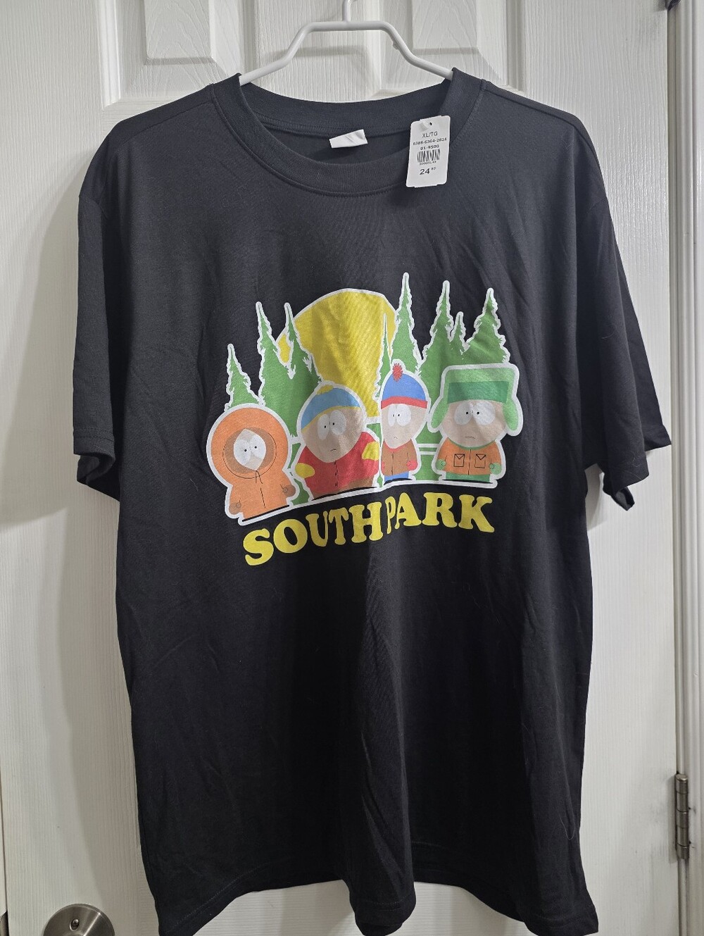 NWT South Park Main Characters Graphic T-Shirt - Black, Men’s XL